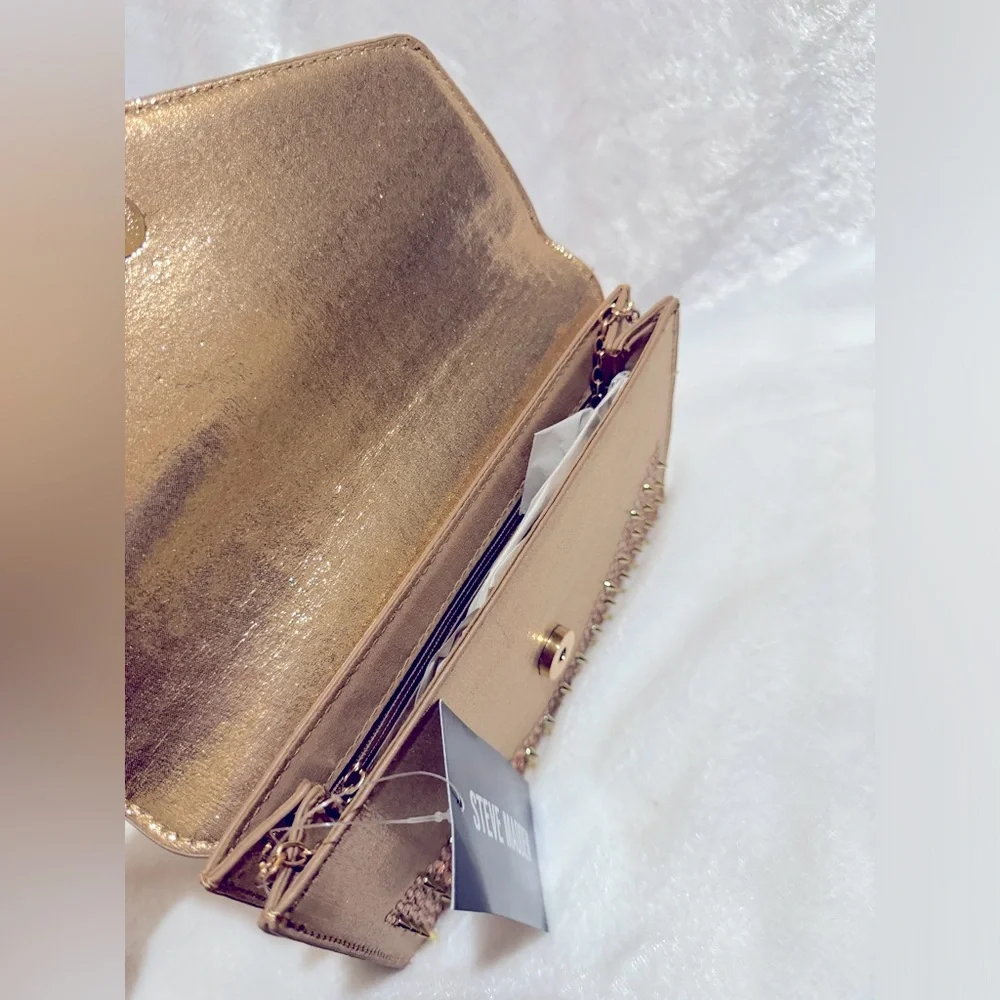 STEVE MADDEN Various Rose Gold Pumps and Matching Clutch Purse - Picture 9 of 10